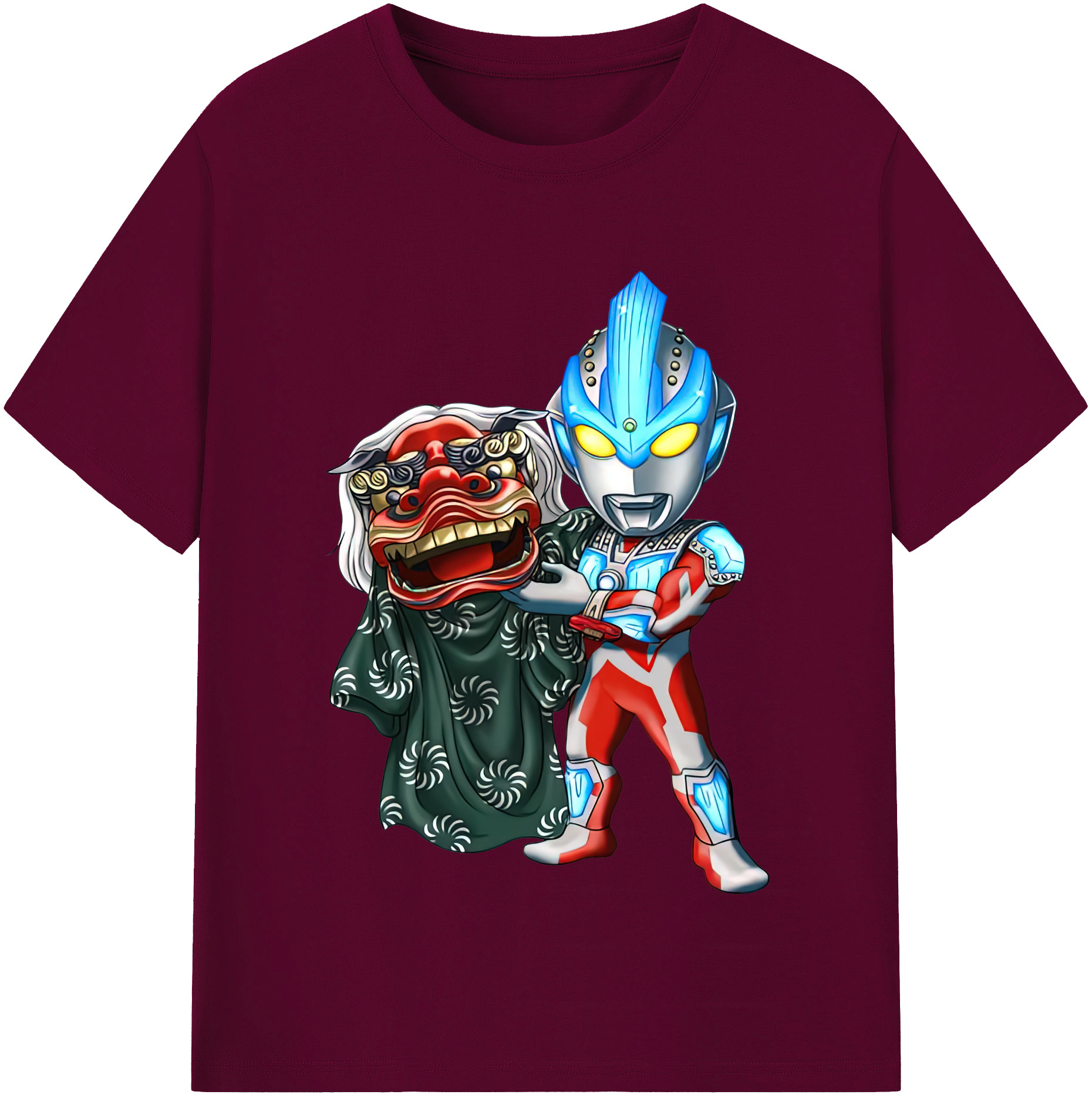 （画像用） ウルトラマン Ultraman レディースカジュアルプリントTシャツ（綿100％）